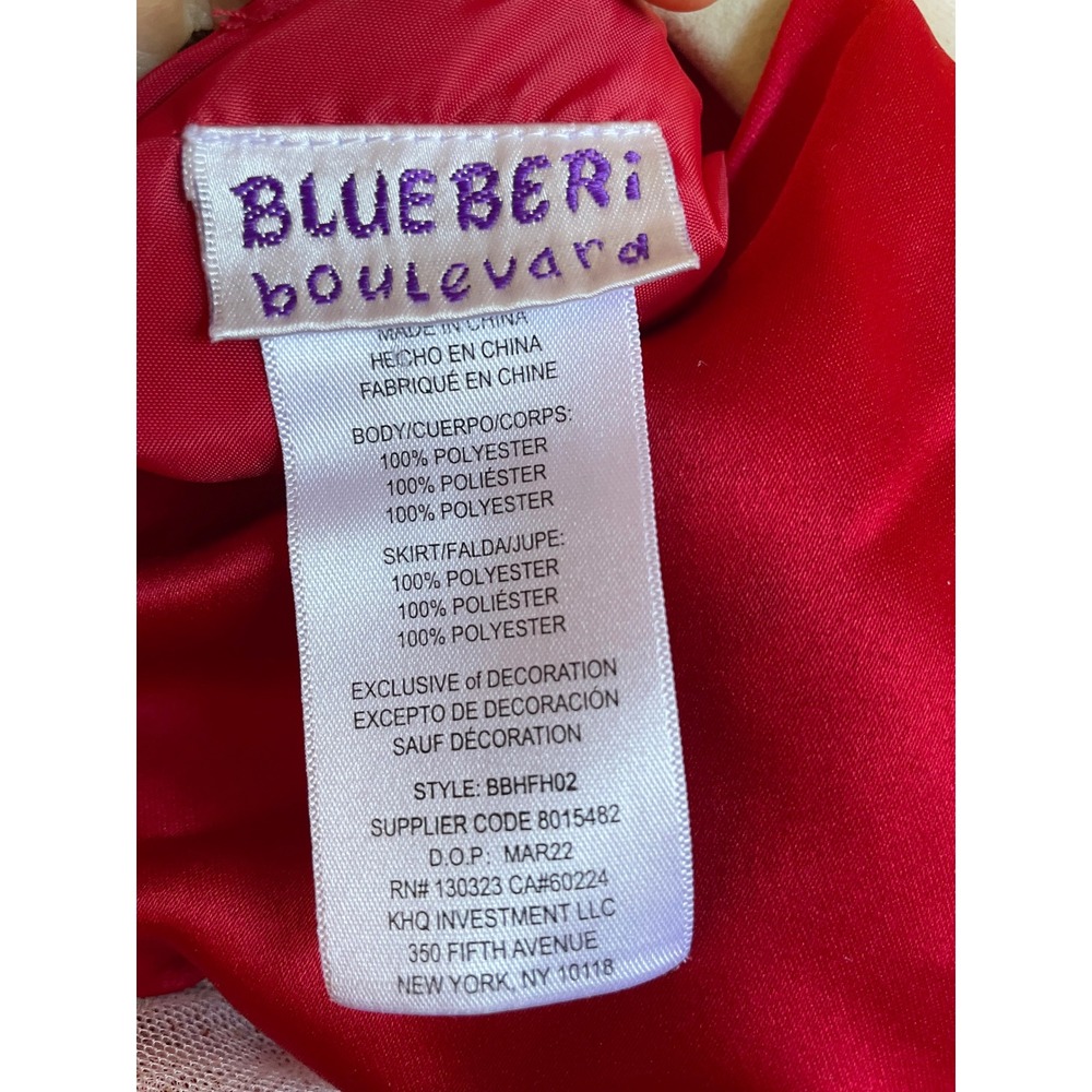 Blueberi Boulevard Coat and Dress Set Sparkly Faux Fur Tulle Size‎ 6 EUC - Picture 12 of 14
